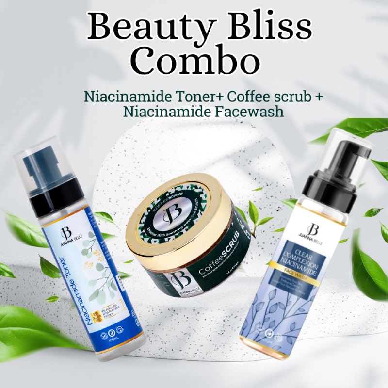 Combo of Niacinamide Toner, Facewash & Scrub